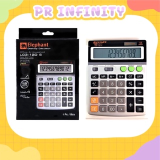 เครื่องคิดเลข Illumix รุ่น L03-12D สีเงิน ตราช้าง