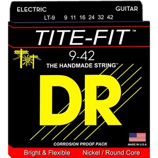 สายกีต้าร์ไฟฟ้า DR Strings Tite Fit Electric Round Core 9-42