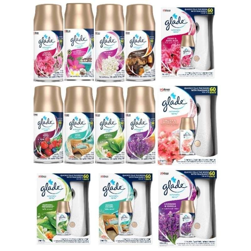 Air Fresheners & Home Fragrance 149 บาท เกลดรีฟิล/automatic spreyGlade Automatic Spray / refill autospray air freshner 269ml.  มีขายยกลังในร้าน Home & Living