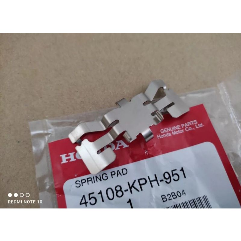 สปริงผ้าดิสเบรคหน้าเวฟ125 แท้ศูนย์ 45108-KPH-951