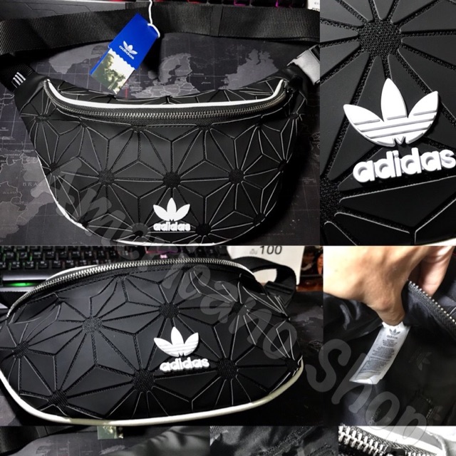 กระเป๋าคาดอก ADIDAS สีดำ 3D พร้อมส่ง