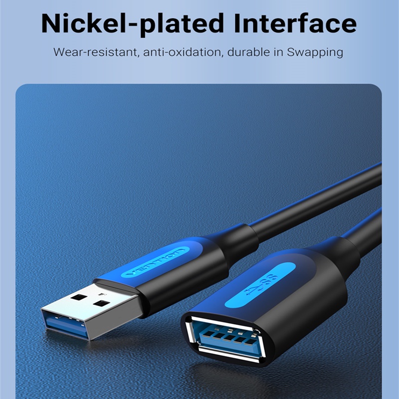 Vention สายเคเบิลต่อขยาย USB 3.0 สําหรับ TV SSD Xbox One Laptop Fast USB 2.0