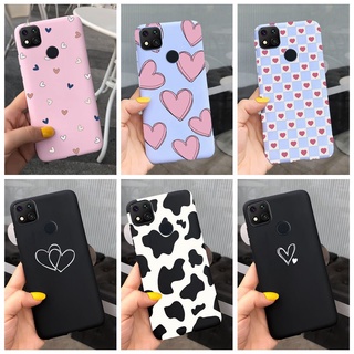 เคสโทรศัพท์ซิลิโคน TPU แบบนิ่ม ลายหัวใจน่ารัก สีแคนดี้ สําหรับ Xiaomi Redmi 9C Redmi 9A Redmi 9 Redmi9