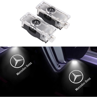 โคมไฟ Led ติดประตูรถยนต์สําหรับ Mercedes Benz Cla Cls C207 A207 C205 A205 C218 W218 2 ชิ้น