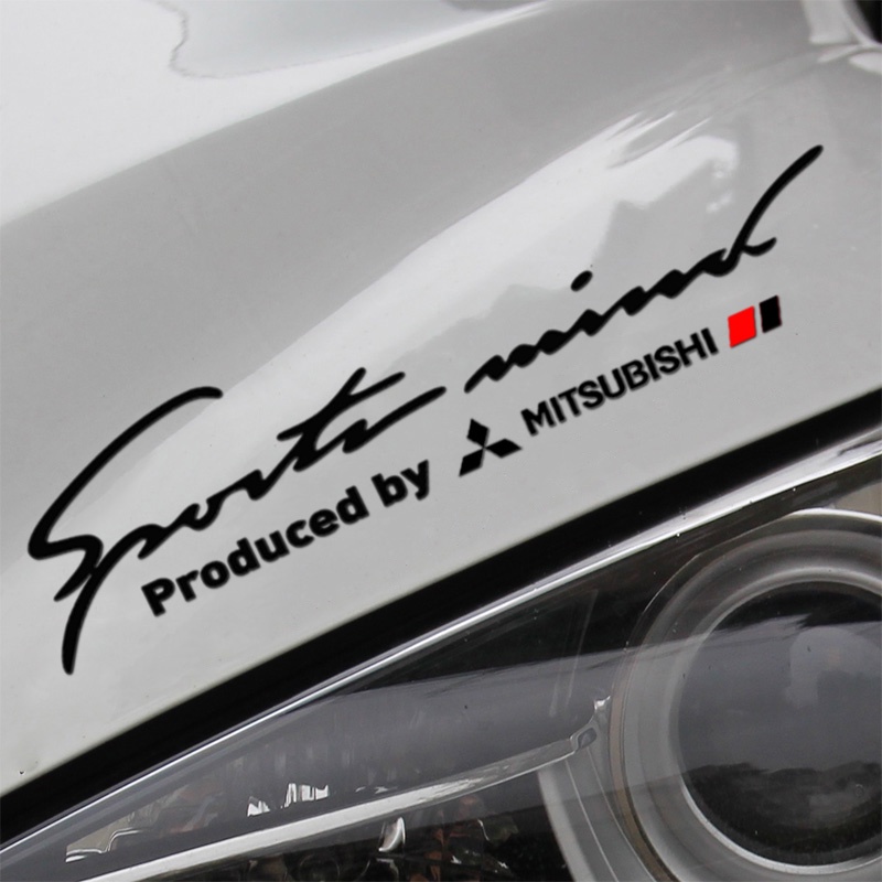 สติ๊กเกอร์ติดรถ Mitsubishi โคมไฟคิ้วกีฬาจัดแต่งทรงผมตกแต่งสําหรับ Mitsubishi Asx Outlander XL Lancer Pajero Attrage L200 Xpander Mirage triton