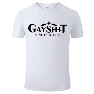 [COD]【Boutique Selection】เสื้อยืดแขนสั้นลําลอง ผ้าฝ้าย 100% พิมพ์ลาย Genshin Impact แฟชั่น สําหรับผู้ชายS-5XL