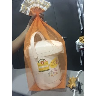 ถุงสังฆทานแบบจีบพร้อมโบว์ (10ใบ/แพ็ค) ใส่ของขวัญของไหว้