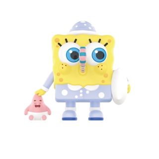 Pop MART SpongeBob โมเดล ชุดนอน ชุดปาร์ตี้ กล่องสุ่ม