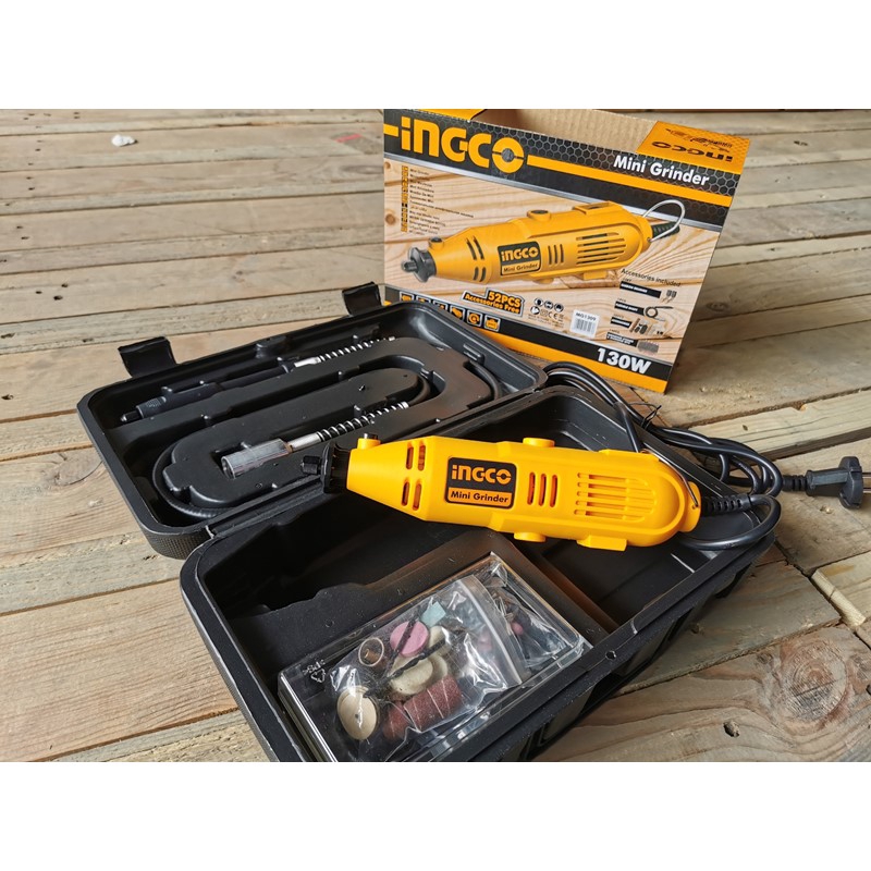 เครื่องเจียสายอ่อน INGCO MG1309 พร้อมอุปกรณ์ 52 ชิ้น ปรับความเร็วได้