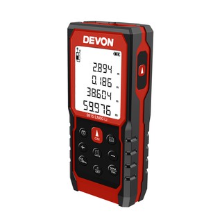 Devon เครื่องวัดระยะด้วยเลเซอร์ลิเทียม 60m มาพร้อมสายชาร์จ USB (9815-LM60-Li)