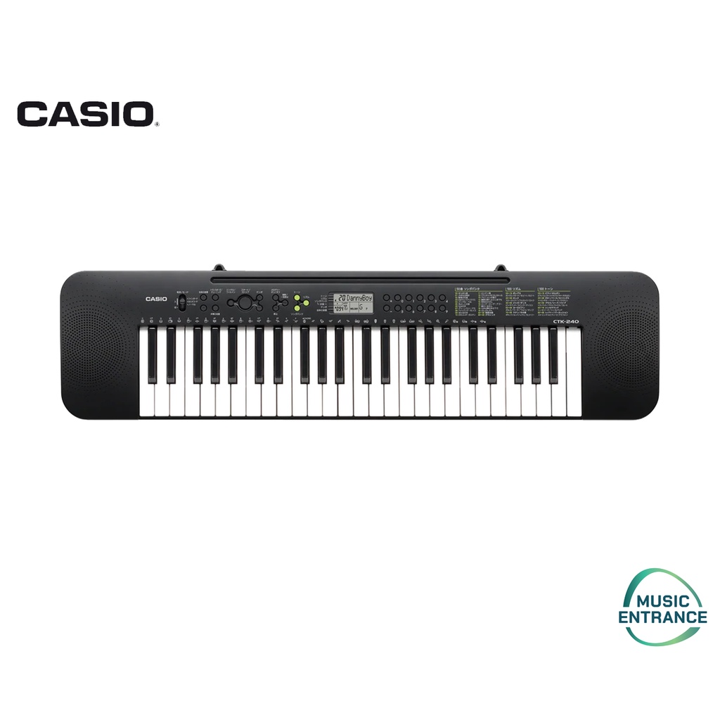 Casio keyboard CTK-240 คีย์บอร์ดไฟฟ้า 49 คีย์ จังหวะในเครื่อง 100 จังหวะ และ โทนเสียงในเครื่อง 100 โทนเสียง