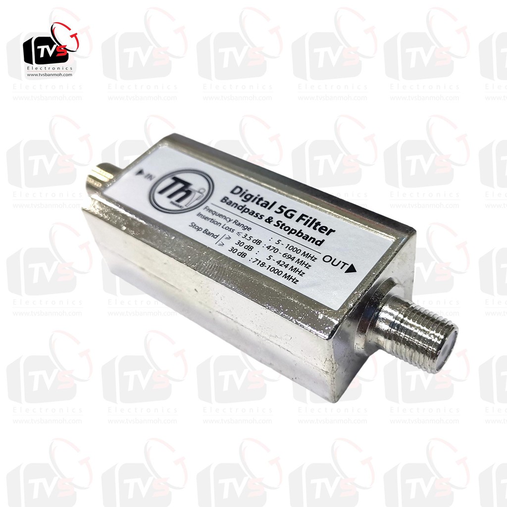 Thaisat อุปกรณ์ ตัด กรอง สัญญาณรบกวน 5G ในสายสัญญาณ ทีวีดิจิตอล ย่านความถี่ 5-1000MHz - รูปที่ 2