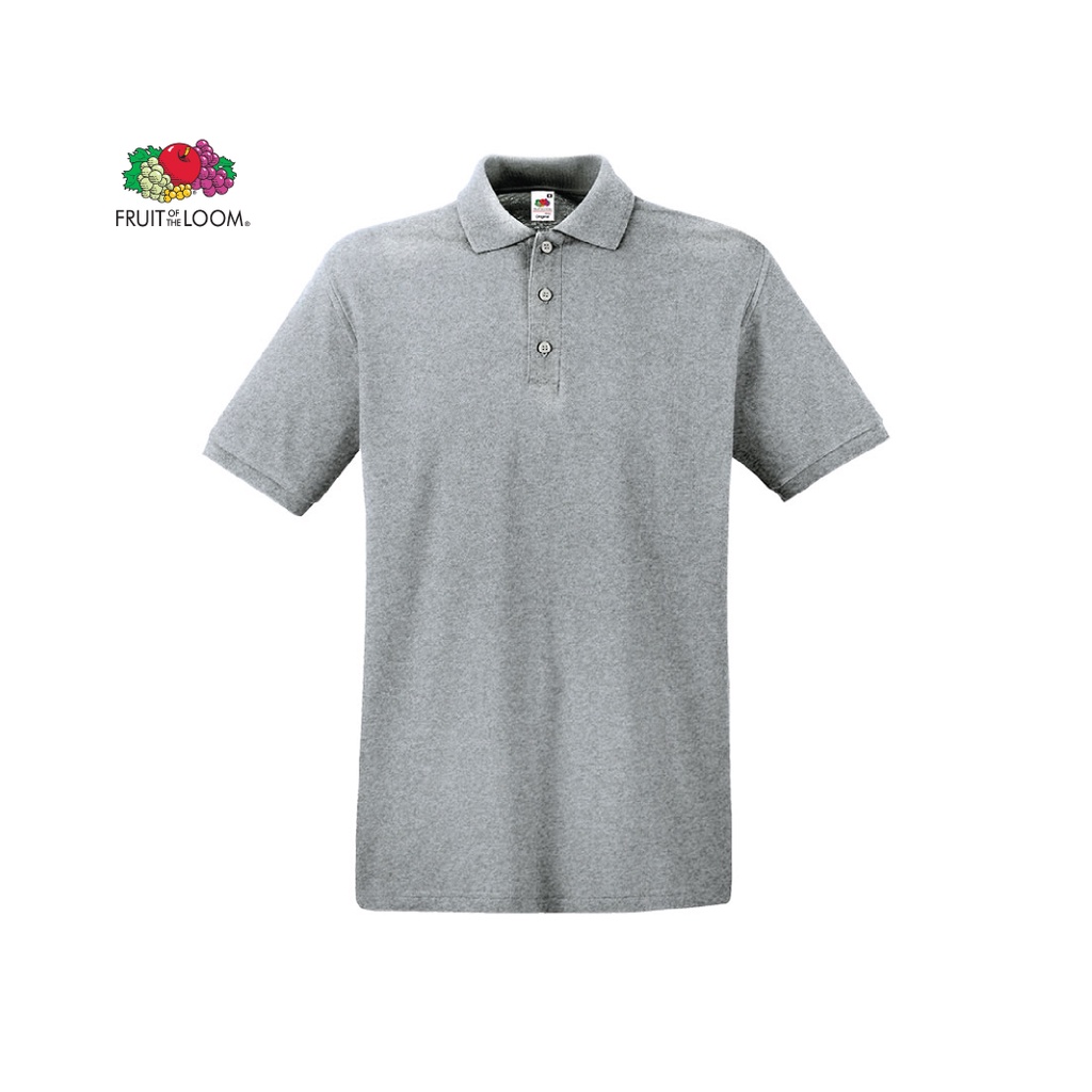 Fruit of The Loom® Polo Original Grey เสื้อโปโล - เทา