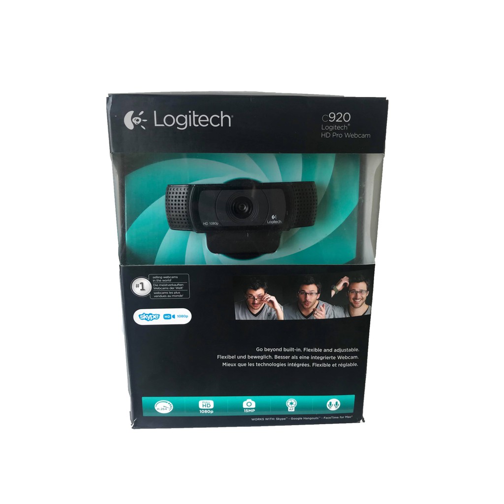 Logitech C920 HD Pro Webcam Full 1080p มีครบกล่อง มือ2 ความละเอียดสูง