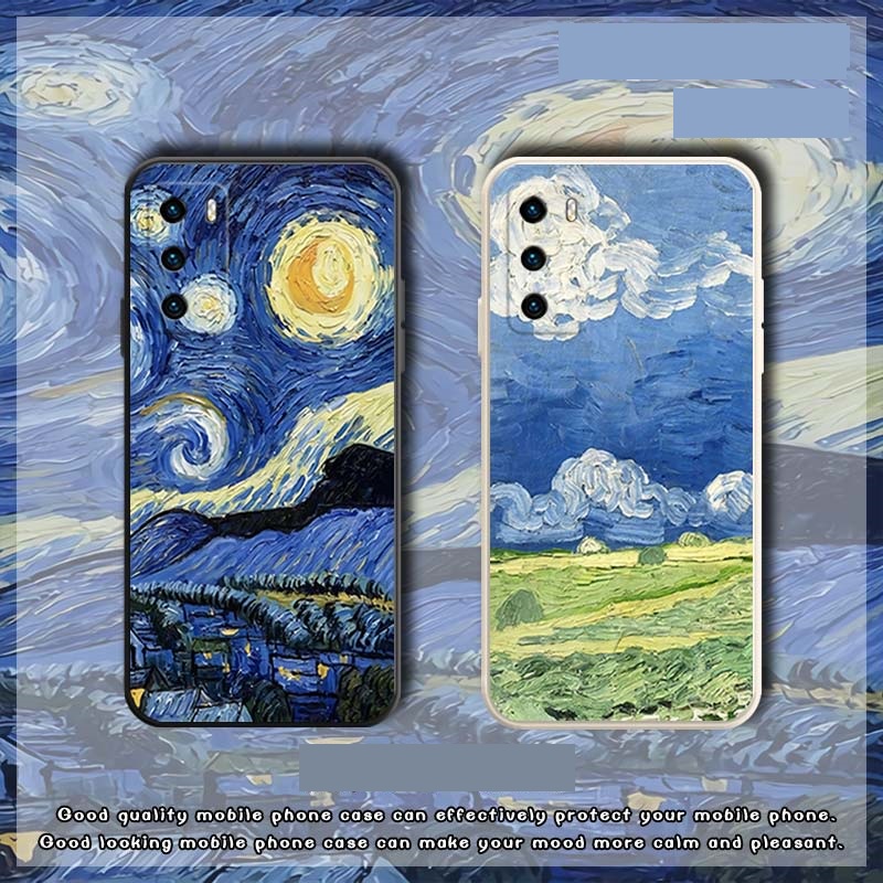 Dmy เคสโทรศัพท์มือถือ ลายภาพวาดสีน้ํามัน สําหรับ huawei P30 Pro P20 lite P10 Plus P40 P50 mate 20X 20 10 Pro 30 40 50 nova 10se 10 9se 9 8i 7 7se 8 5T 4e 3 3i Y9 prime 2019 Y7A Y6P Y7 Pro เคสนิ่ม