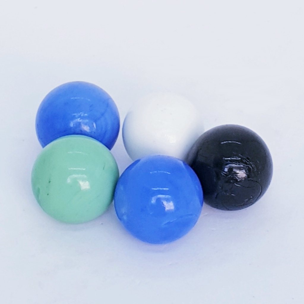 ลูกแก้วแผง 25มิล หยกลาย มุกสีฟ้า มุกรวมสี ลูกแก้วแผง บรรจุ 12ถุง / 1แผง - รูปที่ 5