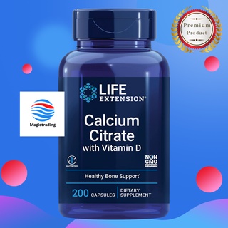 Life Extension Calcium Citrate with Vitamin D / 200 capsules