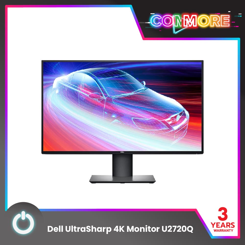 Dell UltraSharp 4K Monitor U2720Q, 27" (จอคอมพิวเตอร์) ความละเอียด 4K 3840x2160, InfinityEdge