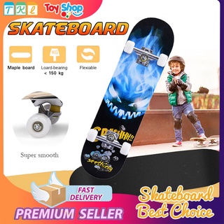 Skateboards สเก็ตบอร์ด 80cm ผู้เริ่มต้นเล่น-มืออาชีพ (สินค้าพร้อมเล่น) แฟชั่นสเก็ตบอร์ด