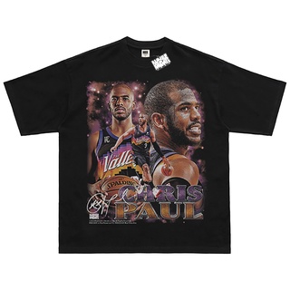 เสื้อยืดครอปเสื้อสาวอวบ - 2022 แฟชั่นผ้าฝ้ายเสื้อยืดสําหรับผู้ชาย CHRIS PAUL พิมพ์เสื้อยืด Unisex ครึ่งแขนคอกลมS-5XL