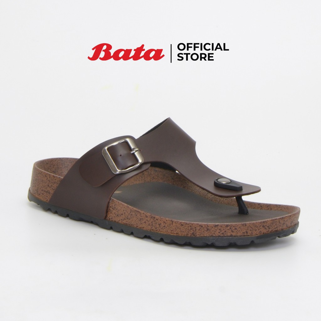 *Best Seller* Bata Men's Thong Sandals รองเท้าแตะแบบหนีบสำหรับผู้ชาย รุ่น Fabbo สีน้ำตาล 8714114