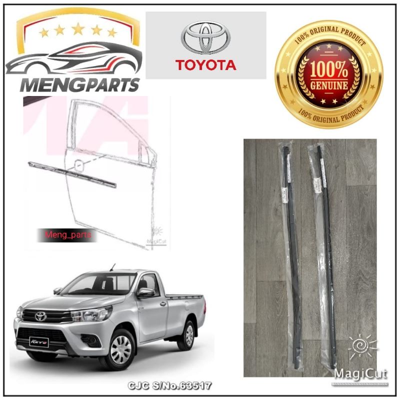 💯 TOYOTA HILUX REVO GUN122 (2 ประตู) กระจกมองข้าง (สีดํา) 68160-0K040 / 68210-0K040