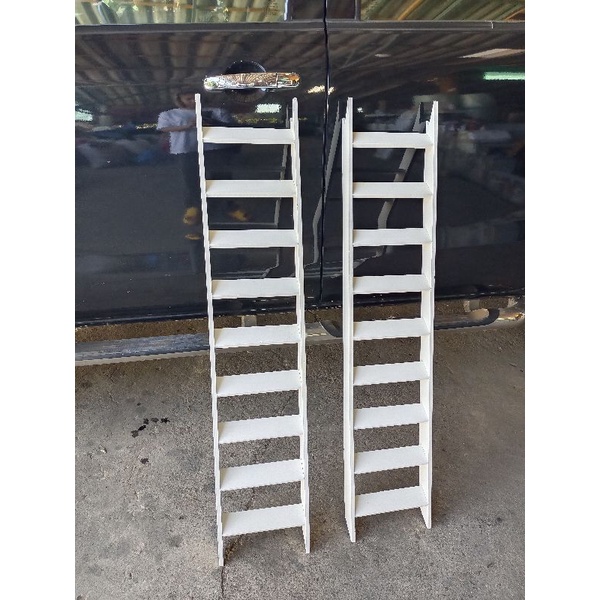 บันไดศาล ขนาด 25*109 ซม. บันไดศาลตายาย ไม้สัก