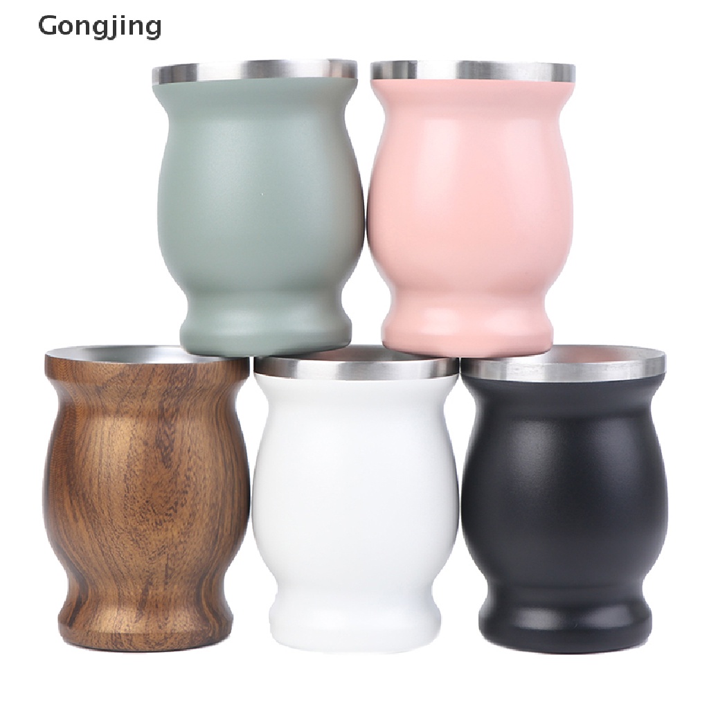 [Gong]Yerba Mate Cup แก้วน้ํา สเตนเลส 304 8 ออนซ์ พร้อม Bombillas
