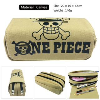 กระเป๋าผ้าใบใส่เครื่องเขียนลายการ์ตูน one piece