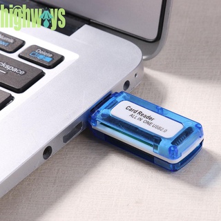 Highways 4 In 1 การ์ดรีดเดอร์ Usb 2.0 All In One การ์ดรีดเดอร์สําหรับ Micro Sd Tf M2