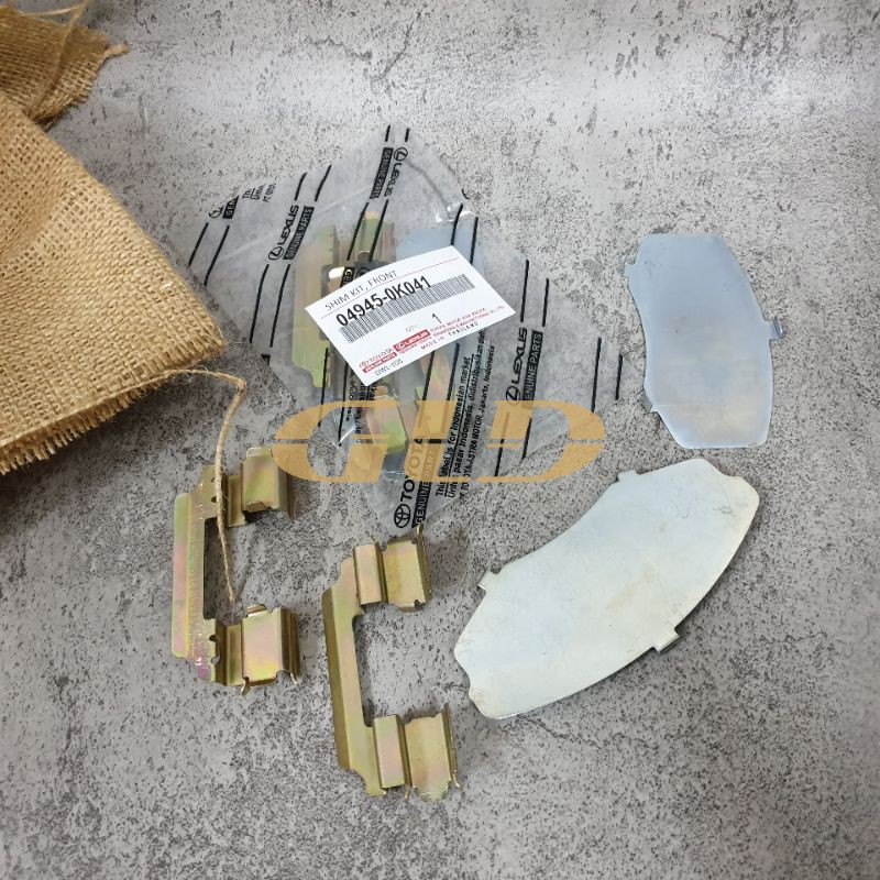 BRAKE PAD SPRING - INNOVA ผ้าเบรคหน้าแผ่นเล็บ