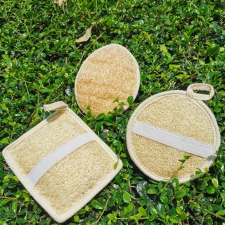 ✨ยางรัดขายดี✨ ใยบวบขัดผิวธรรมชาติเเบบยางรัด Natural Thai Loofah Scrub for Shower