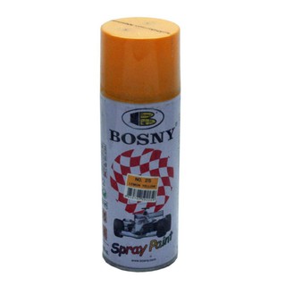 Bosny สีสเปรย์ อะครีลิค บอสนี่ สีเหลือง #25