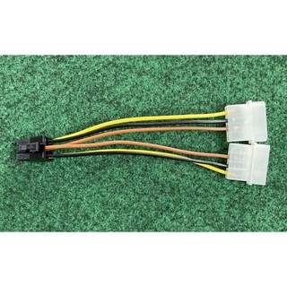 สาย POWER VGA 6 Pin to 2 power cable Molex ของแท้ จากกล่องการ์ดจอ ยาว 15 cm สายพ่วง สายไฟ VGA