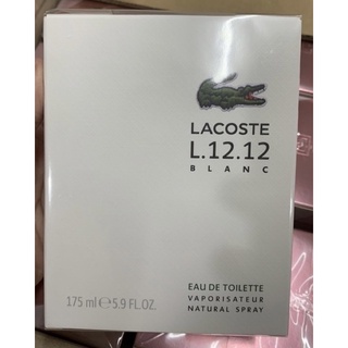 Lacoste L.12.12 Blanc EDT ขนาดใหญ่พิเศษ **175ml กล่องซีล #lacoste