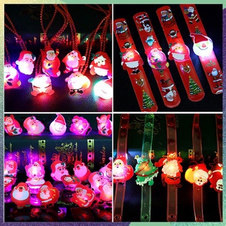 12 ชิ้น ของเล่นแปลกใหม่ นาฬิกาเด็ก สายรัดข้อมือ ของเล่น พร้อมไฟ LED เรืองแสง นาฬิกาคริสต์มาส ฮาโลวีน ปาร์ตี้วันเกิด ของขวัญเด็ก