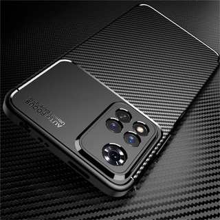 For Xiaomi Redmi Note 11 Pro 5G Case Carbon Fiber Matte Phone Cover Redme Note11 11S 4G Global Shockproof Slim Coque