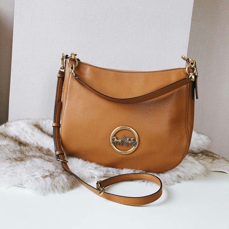 COACH ELLE HOBO LEATHER BAG