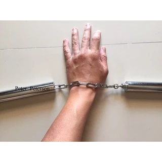 กระบองสองท่อนเหล็ก ต่อเป็นกระบองยาวได้ กระบอง 2 ท่อนเหล็ก nunchaku (aluminium stainless steel nunchaku)