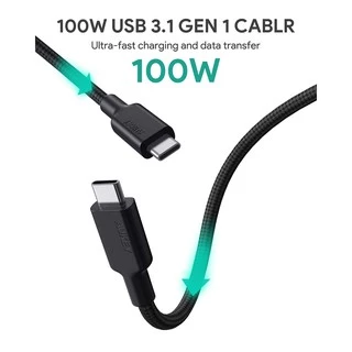 AUKEY CB-CD21 Gen2 E-Marker | สายชาร์จเร็ว USB-C to C 100W PD + USB 3.1 Gen2 10Gbps + 4K