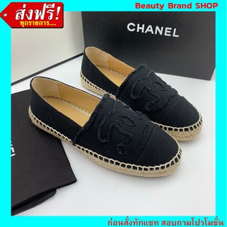 🔥 ราคาส่ง งานตรงปก เป๊ะมาก🔥  รองเท้า Chanel Espadrilles Size 36 - 40 Full Set Option