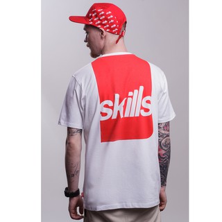 T-Shirt "SKILLS label"; for Man and Woman;  Color: Snow White