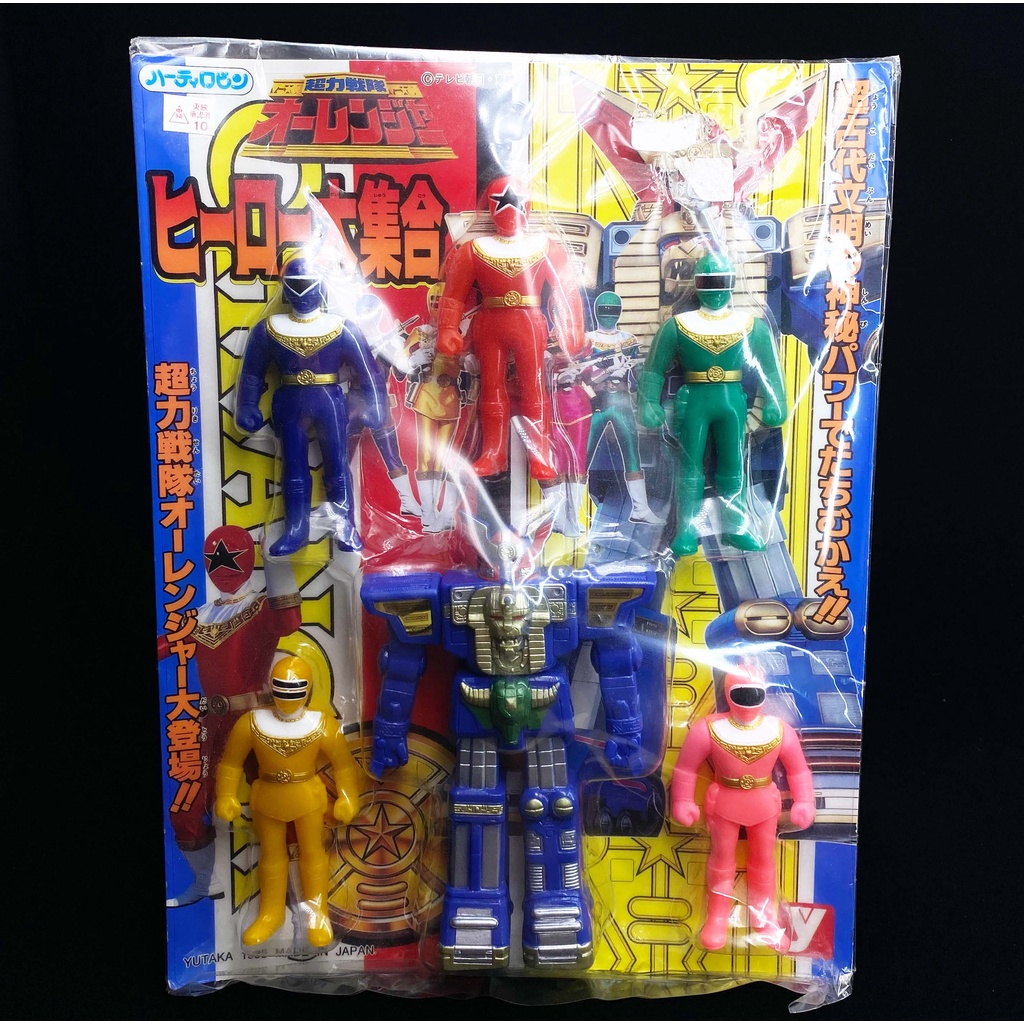 Yutaka Super Sentai Ohranger Set เซนไต ขบวนการ 5 สี ซอฟ โมเดล Soft Vinyl 3 นิ้ว โอเรนเจอร์ มือ1