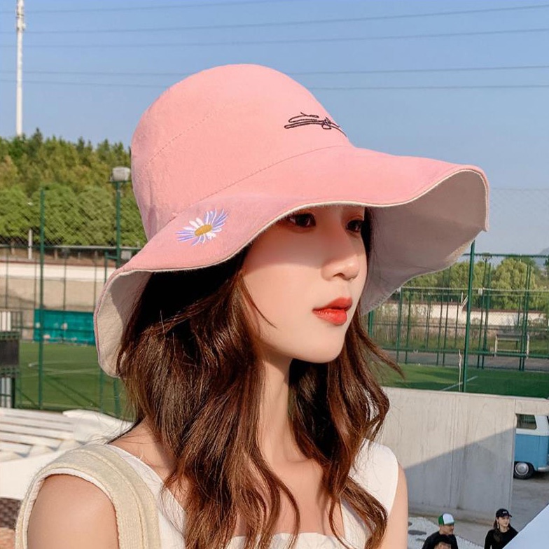 🔥หมวก หมวก​บั​กเก็ต​ 2​ ด้าน ทรงสวยผ้าหนา มีเชือกรัดใต้คาง bucket Ins  หมวกบักเก็ตหมวกเปล่าหลายสี แฟชั่นผู้หญิง - รูปที่ 3