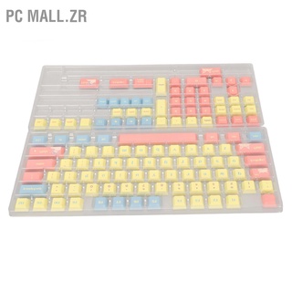 Pc Mall.Zr ปุ่มกดคีย์บอร์ด 124 คีย์ Pbt สีสดใส สําหรับคอมพิวเตอร์ Pc