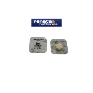 ถ่านนาฬิกา ถ่านกระดุม Renata 394 (SR936SW) Watch Batteries Silver Oxide 1.55V (Swiss Made) แพคกิ้งเม็ดเดี่ยว