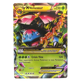 Venusaur Mega EX 2/146 ฟุชิงิบานะ Pokemon Matt Card ภาษาอังกฤษ