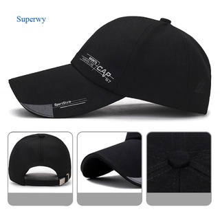 Hequ Superwy Long Brim Baseball Cap Mens Sun Visor Hat New Quick Dry Waterproof Sport Duck Tongue Sun Hat Outdoor Space Baseball Cap