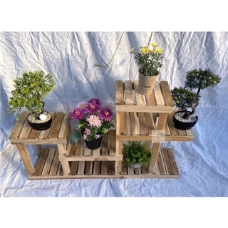 สินค้าพร้อมส่ง สต๊อกแน่น! ชั้นวางของต้นไม้มินิมอล ทำจากไม้สักทองแท้