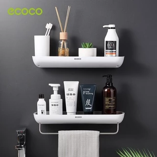 [พร้อมส่ง]Ecoco ชั้นวางของในห้องน้ำ ติดผนัง รับน้ำหนักเยอ 2 ชั้น 3 ชั้น ชุดค่าผสมฟรี